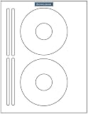 200 CD/DVD Labels Blank Labels Brand. Compatible 5931 Size Laser and Ink Jet Compatible Bright White Matte Finish. 100 Sheets
