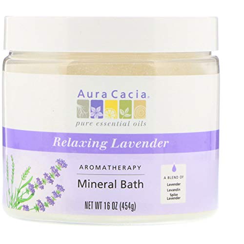 Aura Cacia Lavender Harvest Aromatherapy Mineral Bath Salt, 16 Ounce – 3 per case.