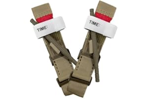 DAR DAROUXIAO Tourniquets, Single-Handed Application Tactical Emergency Tourniquet, Safest & Fastest Combat Hemostasis kit for Military, Medical, School Training, Outdoor, Camping, Quickly Stop Bleeding (2)