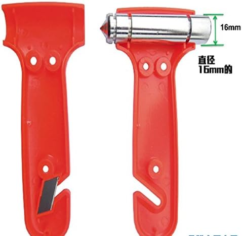 Car Hammer Window Breaker Seatbelt Cutter (Pack of 1) A Lifesaving Glass Breaker for Your Auto Emergency Kit