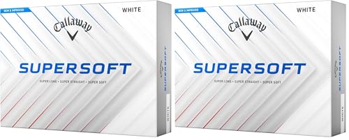 Callaway Golf Supersoft Golfball 2025 (Packung mit 2)