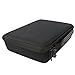 Khanka Double Rows EVA Hard Case Travel Bag for C. A. H. Card Game with 5 Moveable Dividers, Black
