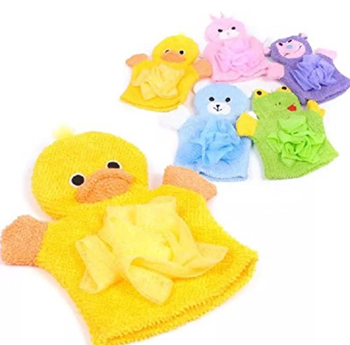 MITSMEH Bath Loofa Gloves (Yello)