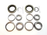 (Set of 2) WPS 3500# Trailer Axle Bearing Kit L68149 L44649 Grease Seal 10-19 I.D. 1.719'' for #84 Spindle