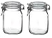 Bormioli Rocco - SYNCHKG122276 Fido Clear Glass Jar with 85 mm Gasket,1 Liter (Pack of 2)