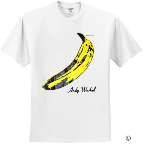 T-Shirt Cotton Andy Warhol Banana Velvet Underground Rock White (XXXL)
