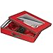 Household Essentials 545RED 545 Holiday Vision Storage Box with Lid and Handles | Tabletop Linen Storage Set | Red Canvas with Green Trim