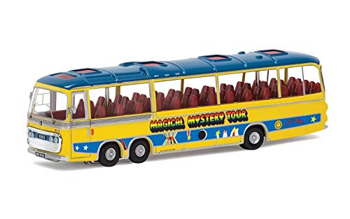 Corgi CC42418 The Beatles Magical Mystery Tour Bus 1:76 Scale Die-Cast Model, Yellow/Blue