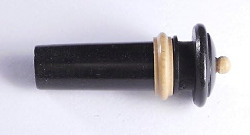 Ebony Endpin with Boxwood Collar & Pin for Violin, Mandolin & Guitars