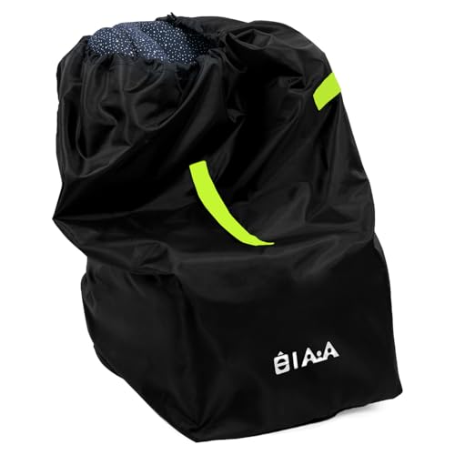 elaia Car Seat Travel Bag for Airplane, Universal Car Seat Bag for Air Travel, Durable Carseat Cover with Handles Fits Doona, Graco, Evenflo Infant Carriers & Booster Seats, Baby Flying Essentials