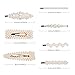 Pearl Hair Clips for Women Girls - 7PCS Set Fashion Sweet Artificial Pearl Hair Barrettes Hair Clips for Daily Party Wedding