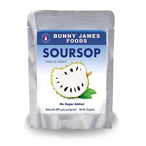 Bunny James Foods Freeze Dried Soursop Fruit Naturally Nutritious and