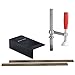 Sjöbergs Elite Accessory Kit – Universal Anvil, Adhesive Jaw Cushions (Pair), 1” Holdfast – Workbench Add-On for Clamping, Metalworking & Vise Protection