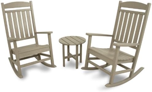 Ivy Terrace IVS112-1-SA Classics 3-Piece Rocker Seating Set, Sand