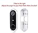Wasserstein Adjustable Angle Wall Mount Compatible with Nest Hello Video Doorbell - Adjust Your Nest Hello flexibly (White)