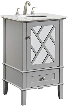 Elegant Decor 21 In Single Bathroom Vanity Set In Grey Amazon Com