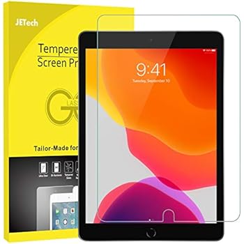 JETech Screen Protector for iPad 7 (10.2-Inch, 2019 Model, 7th Generation), Tempered Glass Film