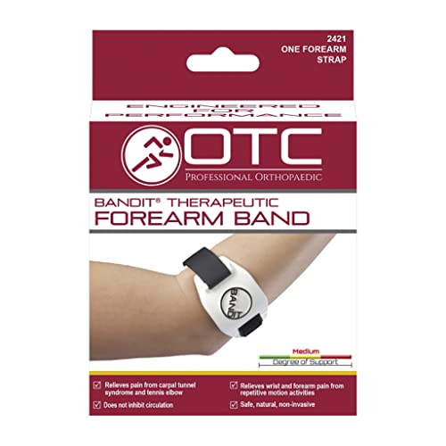 OTC BandIt, Forearm Band, Compression Strap for Tennis Elbow for