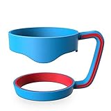 Yeti Rtic Tumbler handle holder fits 30 oz Yeti &Rtic Tumbler Rambler Cups - BonBon Tumbler Holder Baby Blue - Red