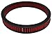 A-Team Performance High Flow Washable & Reusable Round Cotton Air Filter Element - 14x2 Inch Red - Engine Air Filter Compatible w/Buick/Chevrolet/GMC/Ford/Oldsmobile & Pontiac