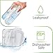 PrepNaturals Glass Food Storage Containers with Lids - Leakproof Meal Prep Container - Bento Box for Lunch - Dishwasher, Microwave, Oven & Freezer Safe (Multi-Compartment)