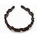 Merrylight® Srunchy Scrunchie Plaited Braid Bun Hairpiece Hair Band Gripper Headband Maker (Dark Mixed Golden & BrownT4/12)