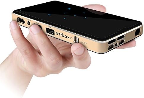 Mobile Pico Projector, DLP Home Theater, HD IN & WIFI Wireless Connectivity, Portable Mini Size 200" Display, 20,000 Hours Life