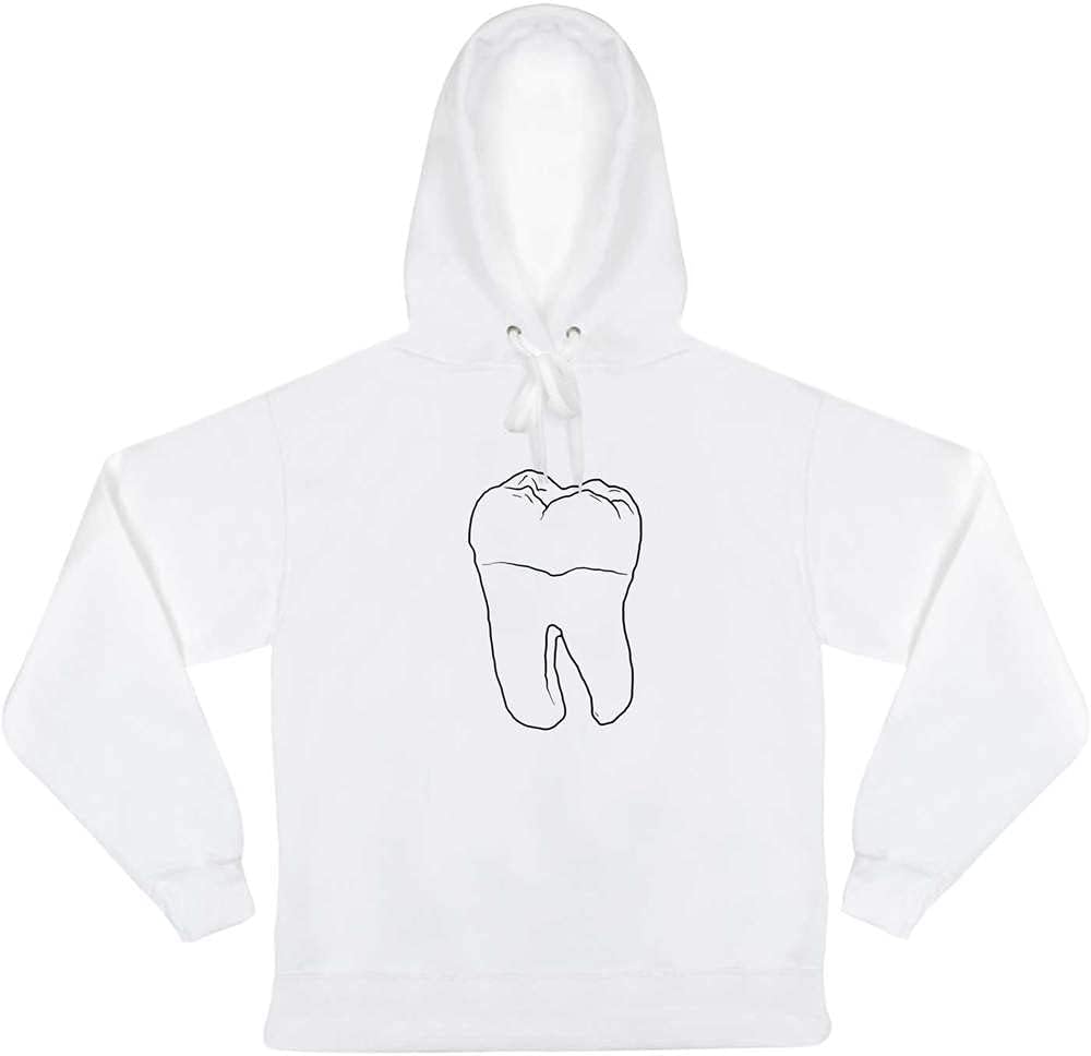 Extra Large 'Tooth' Adult Hoodie / Hooded Sweater / Jumper (HO00067504
