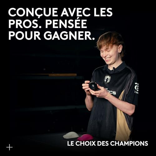 PRO X SUPERLIGHT 2 DEX, souris de gaming sans fil, 60g souris Pro-Grade pour droitier, 5 boutons programmables, recharge USB-C, 44K DPI, taux d’interrogation jusqu’à 8 kHz, PC/Mac - Noir