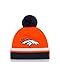 New Era NFL Denver Broncos Team Relation Knit Beanie, One Size, Orange