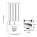 LED Corn Light Bulb 150W Large Mogul E39 Base 4000K 20250Lumens, 400W-600WW Metal Halide/HID/CFL/HPS Led Replacement Bulb for Warehouse High Bay Parking Lot Wall Pack Shop Lighting Fixture