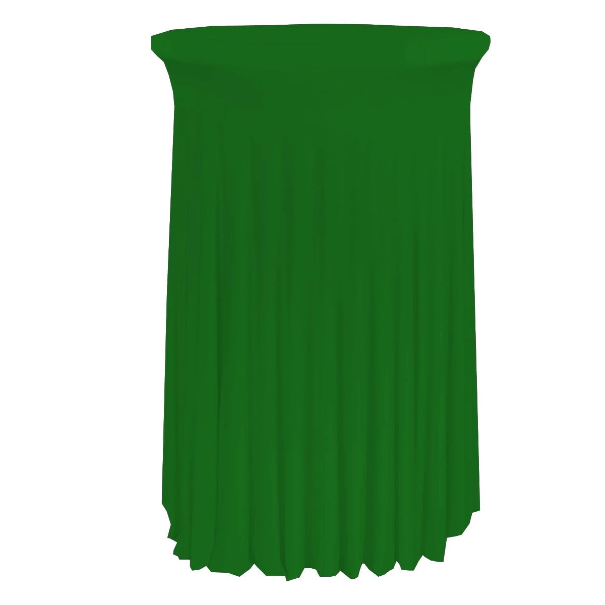 GABALITAINS Tablecloth Spandex Underskirt Dining Table Cloth Stretchy Round Stand (Green, 60cm Diameter)