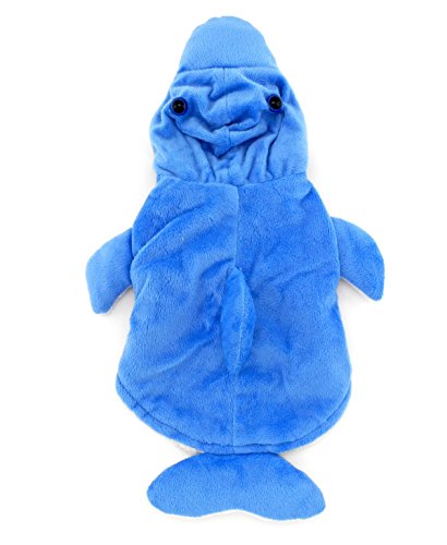 SMALLLEE_LUCKY_STORE Petmall Dog Cat Clothes Warm Fleece Dolphin Halloween Dress Up Costume