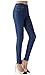 ISOLDE - Skinny Medium Blue Indigo Jegging Super Stretch Knit Denim for Women with Fully Functional Pockets M