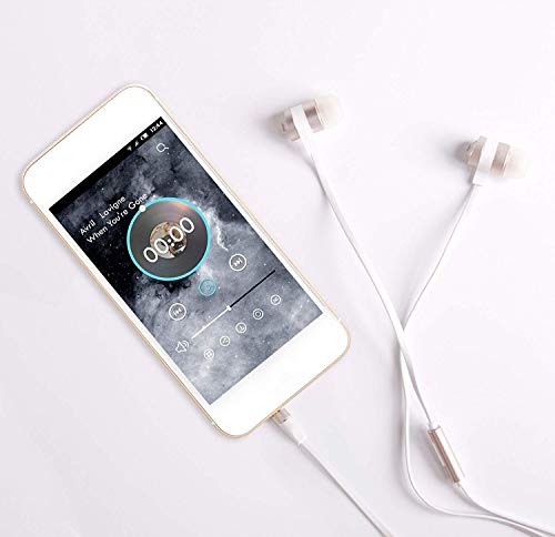 Earbuds with Microphone, LUXEAR in-Ear Stereo Headset Earphones with Remote Control Clear Sound, Noise-isolating, Ergonomic Comfort-fit, for All Android Smartphone(Gold) - Thumbnail 4