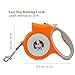 REXBETI Retractable Dog Leash, 16 Feet Extendable Leash with Light For Small Dogs - Easy Grip, Lock & Release Mechanism, Build-in LED Flashlight