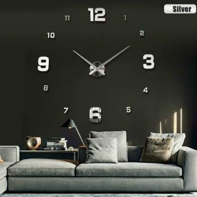 Fashion 3D wall clock clocks reloj de pared watch 3d diy Acrylic mirror Stickers Quartz Modern Home Decoration