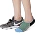 Toes Home Men Pack of 6 Low Cut Ankle Crew Socks No Show Socks Non Slip Athletic Cotton Socks