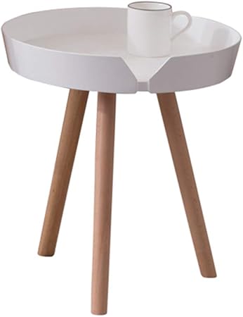 Qulong Plateau Cafe Table Ronde Retro Table D Appoint Pour Le