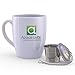 Large Tea Infuser (Set of 2) with Tea Scoop and Drip Trays by Apace – Multi Cup Size Stainless Steel Loose Leaf Tea Strainer and Steeper