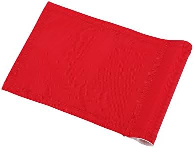 Green Golf Flags, Standard Size 6 x 8" Nylon Training Golf Putting Practice Green Flag, Indoor Outdoor Backyard Garden Yard Golf Target flags (Red)