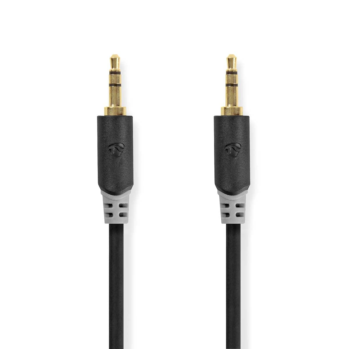 NEDIS 5m Stereo Audio Cable, 3.5mm Male to Male, Gold-Plated Contacts, Cable to Connect a Smartphone or Tablet to a Home Cinema Set or Car Radio
