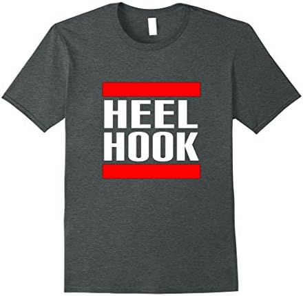 Men's Heel Hook BJJ &amp; MMA T Shirt Large Dark Heather