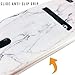Oddss Wallet Case Compatible with iPhone 8 Plus iPhone 7 Plus Case with Card Holder Slot White Marble Shockproof Slim Soft TPU Clear Cover with Screen Protector