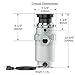Waste King L-111 Garbage Disposal with Power Cord, 1/3 HP - (Renewed)