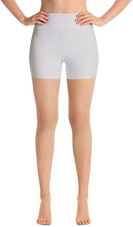 white leggings shorts