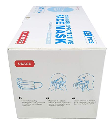 2 3ply+Disposable+Face+Mask+Count