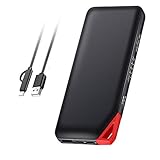 Tqka USB C PD fast Power Bank, 10000mAh Portable Charger 18W Power Delivery Type C Input & Output (18W Micro USB Input,18W USB A Output) for iPhone X, MacBook, Nintendo Switch, Samsung S8 and More