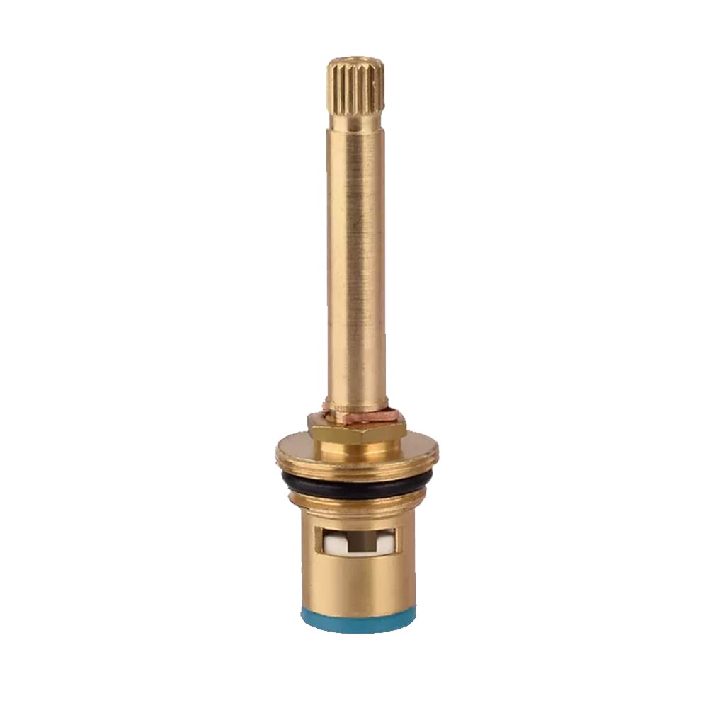 Faucet Ceramic Cartridge Valve, G1/2" Brass Tap Ceramic Disc Cartridges Replacement Hot Cold Water Spool (I2- H76mm)