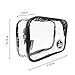 Clear Toiletry Bag | TSA Carry-On Approved | Quart Sized | Cosmetic Makeup Pouch For Travel | Compliant With 3-1-1 Rule | Durable PVC Plastic | Heavy Duty Zipper